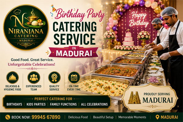 Birthday Party Catering Service in Madurai